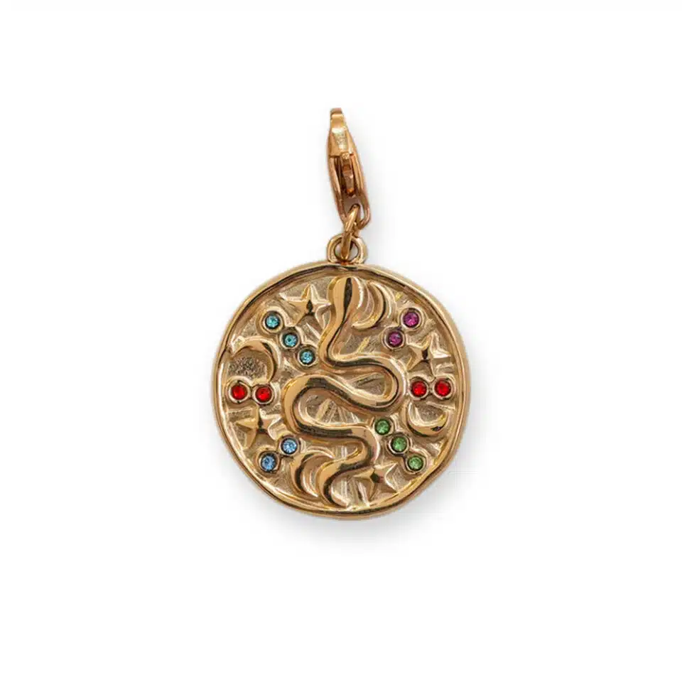 Charm Médaille Serpent