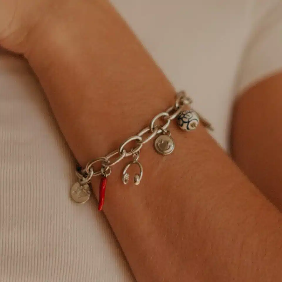 Bracelet Grigri Argent - Personnalisable