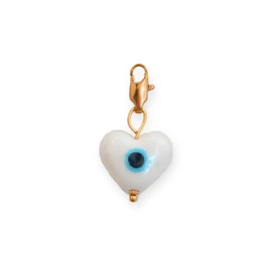 Charm Perle Oeil Coeur